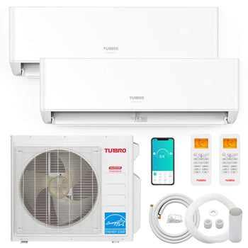 Greenland 27,000 BTU Dual Zone(2) Mini Split AC with Heat Pump (R454B),view 1