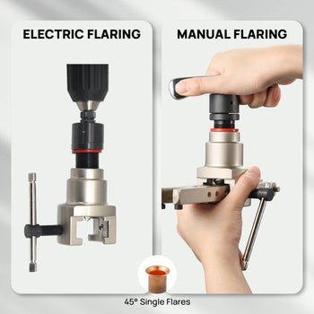 ELECTRIC FLARING
MANUAL FLARING
45° Single Flares
 ,view 2