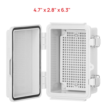 Outdoor Electrical Waterproof Junction Box, Grey Cover ,view 2