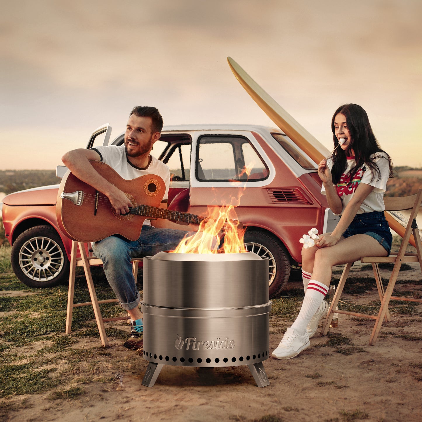 (Open Box) Pluto R19-PG Smokeless Outdoor Fire Pit