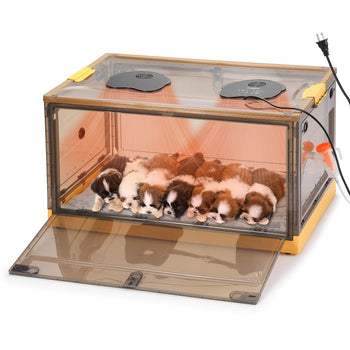 TURBRO 157 L Pet Incubator for Puppies and Kittens, Temperature and Humidity Control with Thermostat, Ventilation System, 2 LED Panels, 3 Fan Speeds, All Accessories Included,view 1