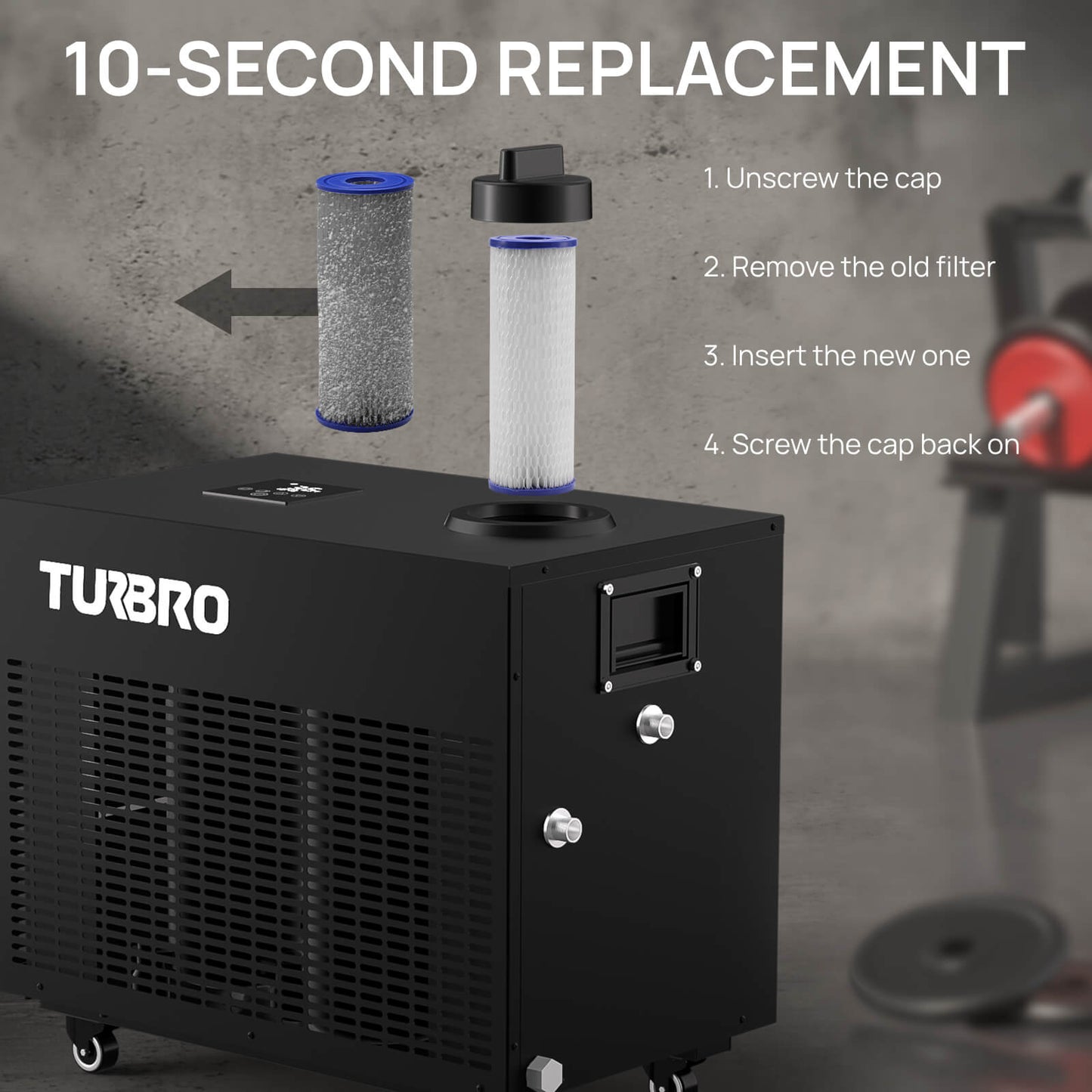 Ice Bath Water Chiller Replacement Filters, 5-Pack