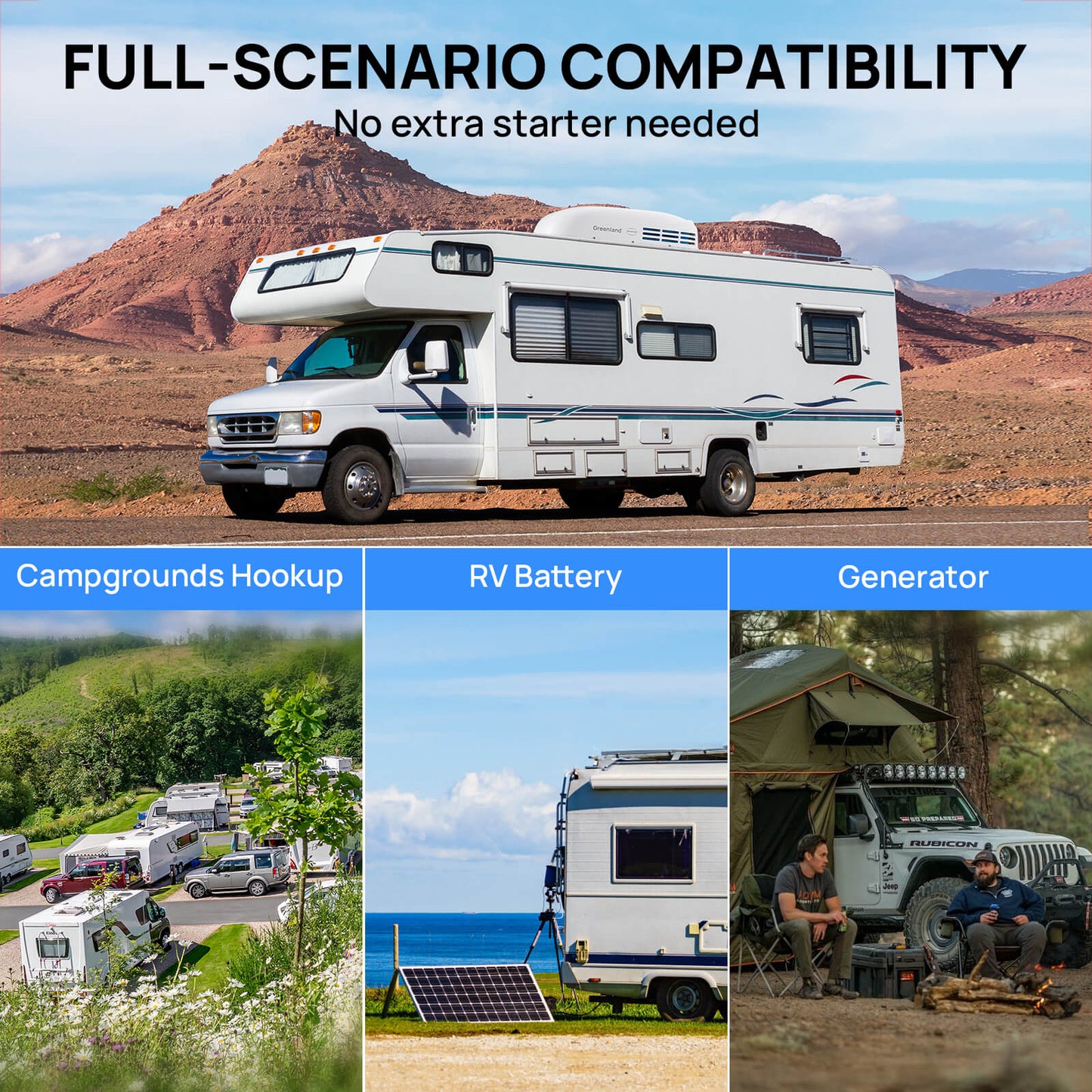 (Open Box) Greenland 13,500 BTU Inverter RV Air Conditioner with Heat Pump