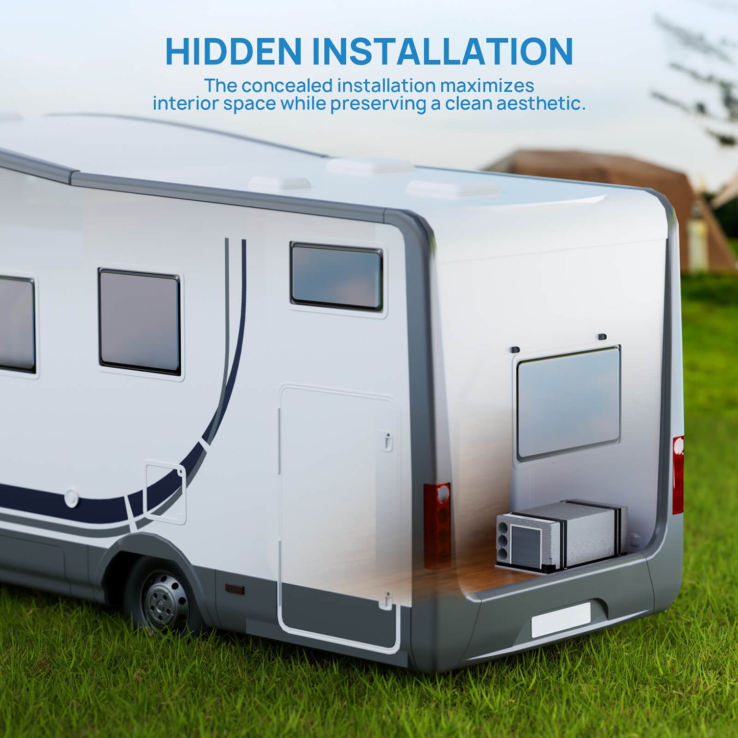 HIDDEN INSTALLATION
The concealed installation maximizes interior space while preserving a clean aesthetic.