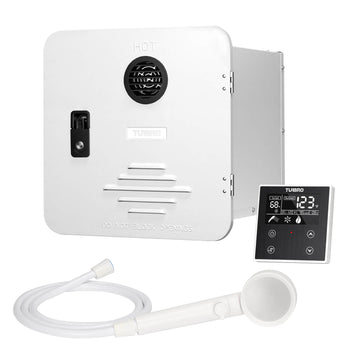 Rotorua 65K BTU RV Tankless Propane Water Heater with Door ,view 2