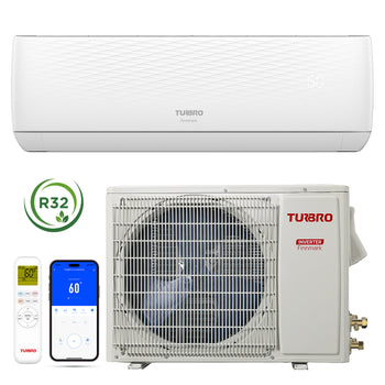 TURBRO Finnmark 24,000 BTU Ductless Mini Split Inverter AC with Heat Pump, 17/20 SEER, 115V/230V, WiFi-Enabled ,view 2