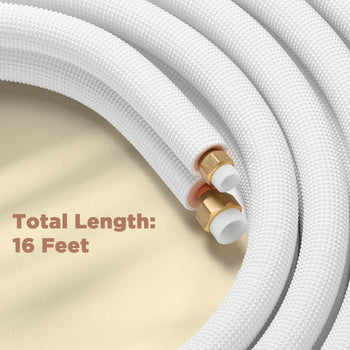 TURBRO Mini Split Line Set, Thickened Copper Line for Mini Split or Heat Pump and HVAC with Fittings ,view 2