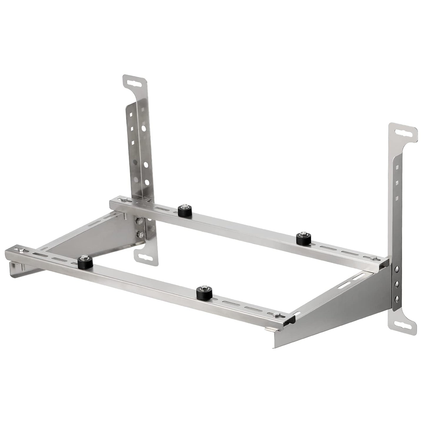 TURBRO Wall Mount Stand for Mini Split Ductless Air Conditioner Heat Pump System, Sturdy Aluminum Alloy Bracket, Support Condenser up to 440 lbs (7,000-24,000 BTU), 1 Pair