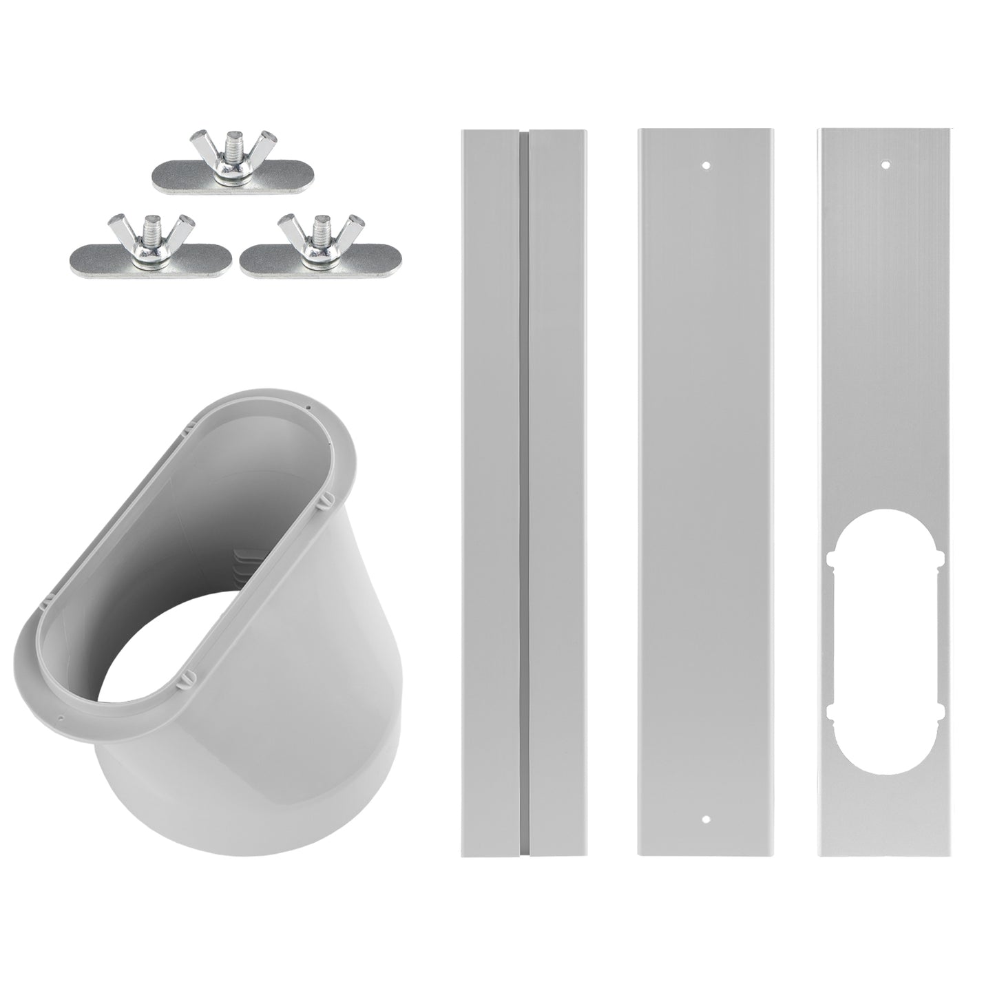 TURBRO Portable Air Conditioner Window Vent Kit, Window Slide Kit Plate for Portable Air Conditioner, Adjustable Length Portable AC Vent Kit for Exhaust Hose of 6 Inch