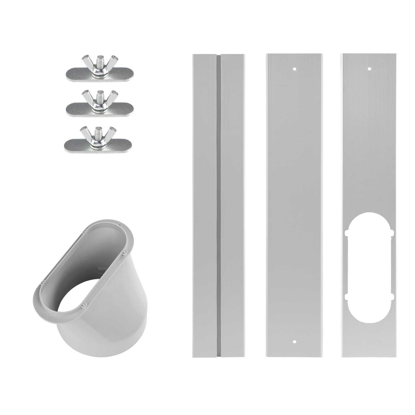 TURBRO Portable Air Conditioner Window Vent Kit, Window Slide Kit Plate for Portable Air Conditioner, Adjustable Length Portable AC Vent Kit for Exhaust Hose of 5 Inch