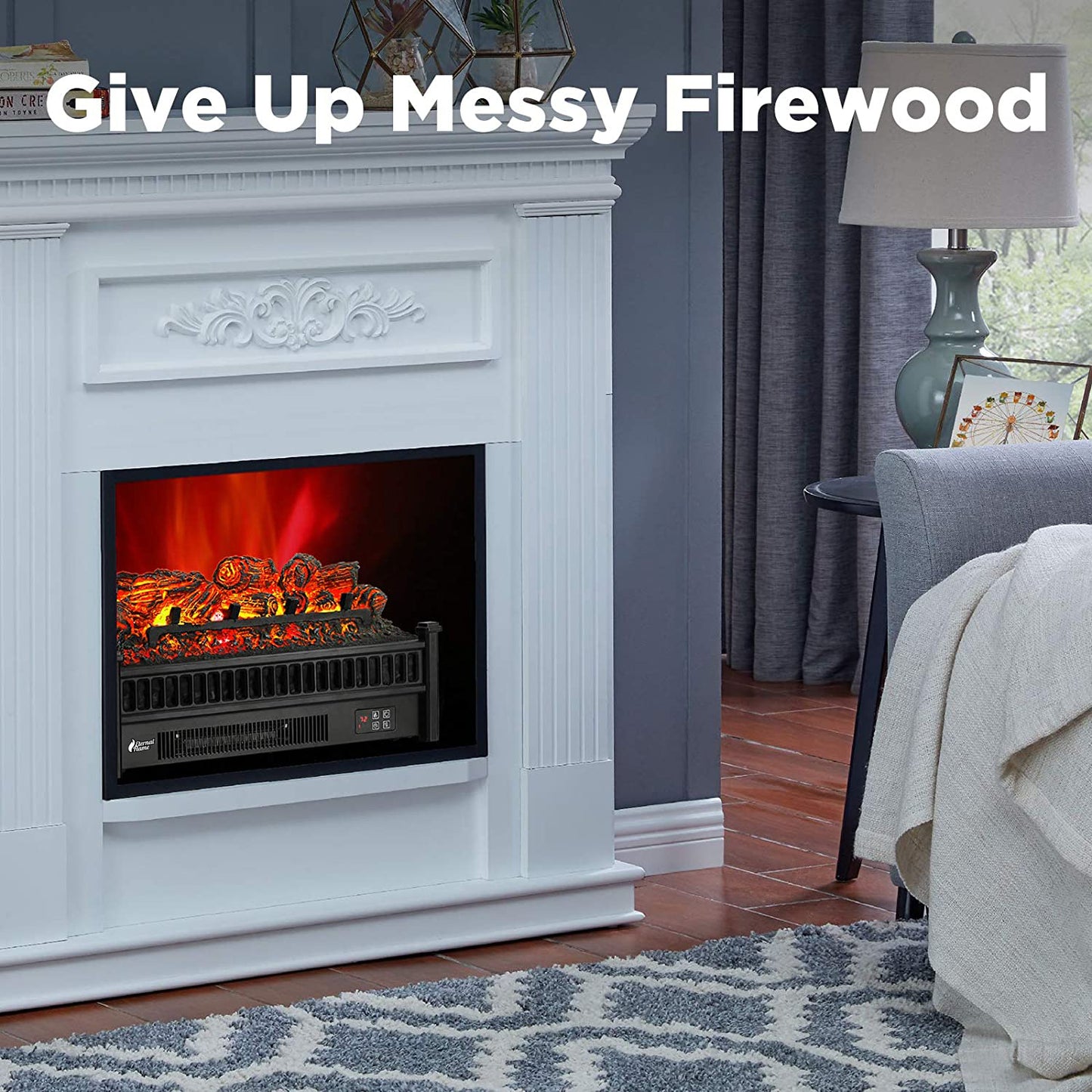 (Open Box) Eternal Flame EF23-PB Electric Fireplace Logs