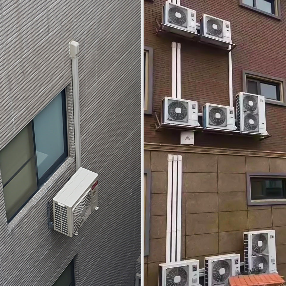 TURBRO Decorative PVC Line Cover Kit for Mini Split and Central Air Conditioners, AC Heat Pumps Systems