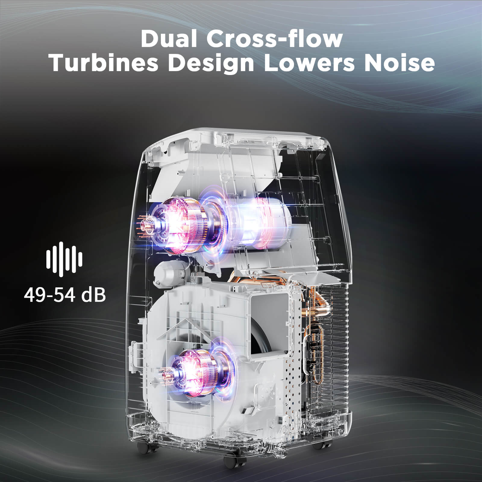 TURBRO 14,000 BTU Smart WiFi Portable Air Conditioner, Powerful Cooling Up to 600 Sq Ft, 3 in 1 Functions with Backlit Remote, Supports Alexa Voice Control, Easy Installation, Greenland Series, Black