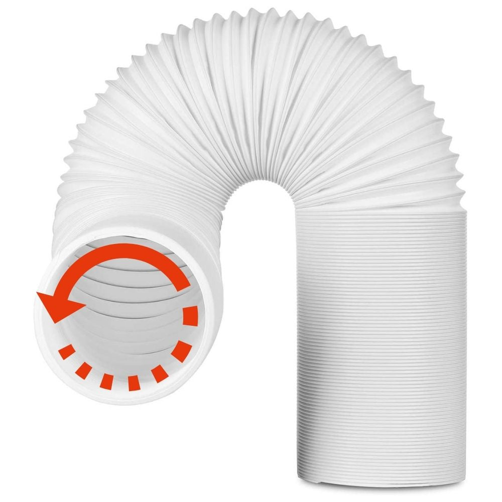 TURBRO Portable Air Conditioner Universal Exhaust Hose - 5 Inch Diameter, 78 Inch Length, Anti-Clockwise Thread