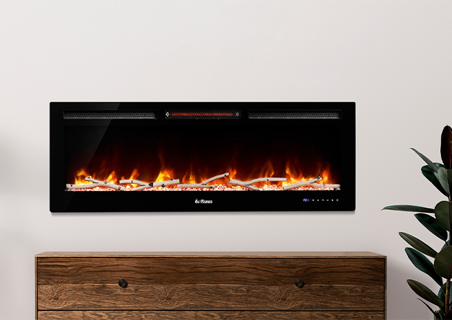 The TURBRO Wall-Mounted Electric Fireplace Gets Even Better