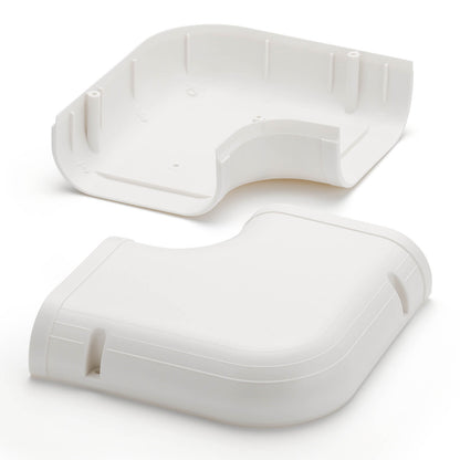 TURBRO 90° Flat Elbow Part for PVC Line Cover Set, Level Bend Cover, Decorative PVC Line Set Cover Kit Parts Accessories