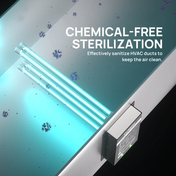 CHEMICAL-FREE STERILIZATION

Sanitizes HVAC ducts to keep the air clean.
 ,view 2