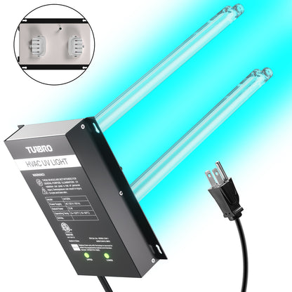 UV72P 72W UV Light Kit for HVAC Duct Cleaning, Direct plug-in (120V)