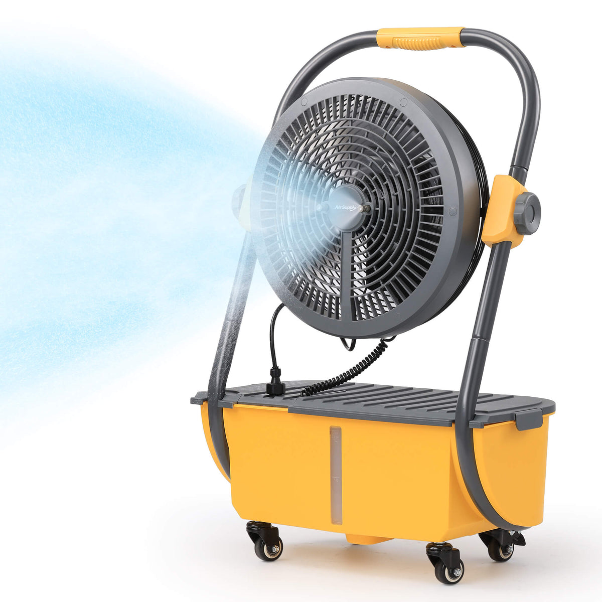 Large Misting Fans TURBRO Cordless Portable Outdoor Misting Fan, Up to 50 Hours of Fan ...