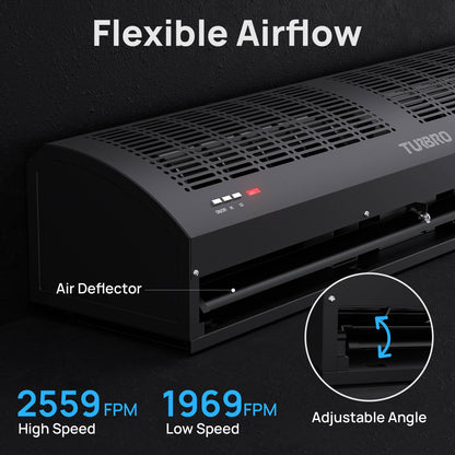 Air Curtain for Doors with Magnetic Door Switch