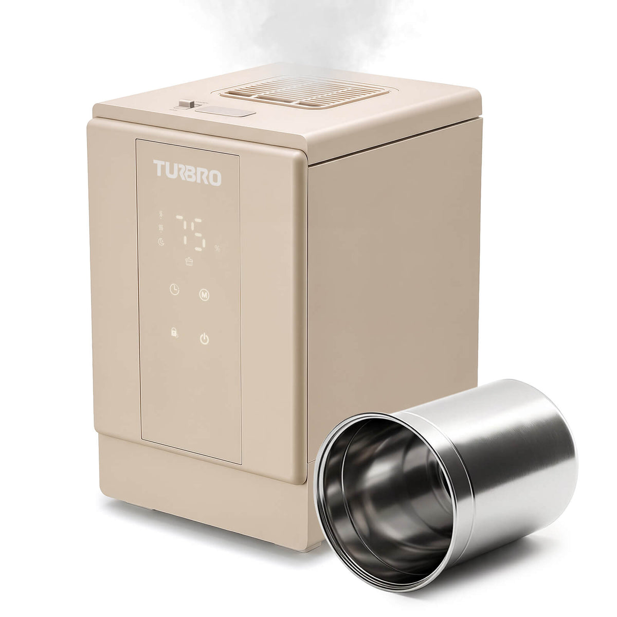 Greenland GLS04 Dampf-Warmnebel-Luftbefeuchter, Edelstahl 4L (1 Gal)