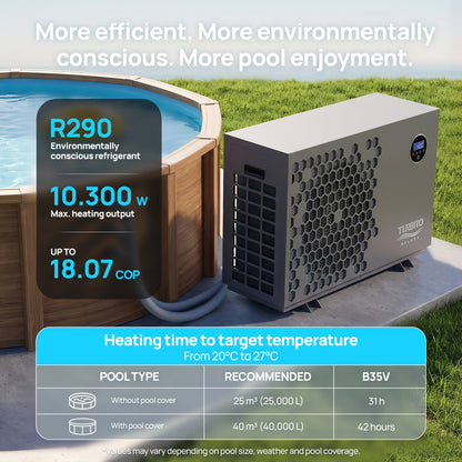 Beluga B35V Swimming Inverter Pool Heat Pump - European Version