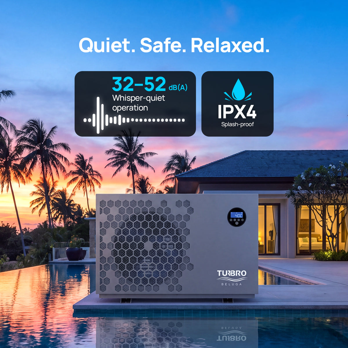Beluga B35V Swimming Inverter Pool Heat Pump - European Version