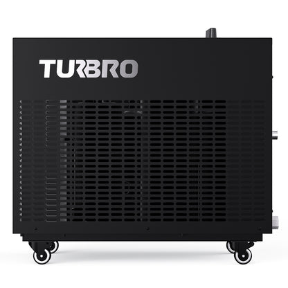 Black Ice Bath Water Chiller with 'TURBRO' branding on a white background
