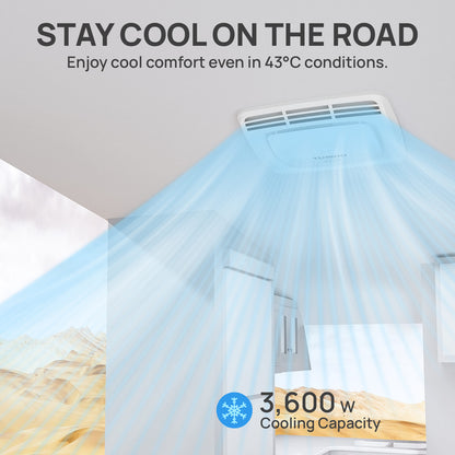 Greenland 3,600 W Inverter RV Air Conditioner with Heat Pump - European version