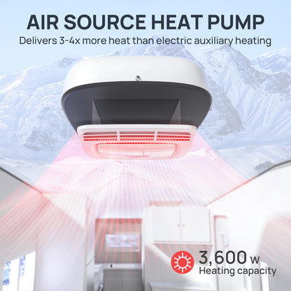 Greenland 3,600 W Inverter RV Air Conditioner with Heat Pump - European version