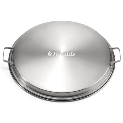 TURBRO Pluto 19 in. Lid, 304 Stainless Steel Fire Pit Accessories for Outdoor Fire Pits and Camping Accessories