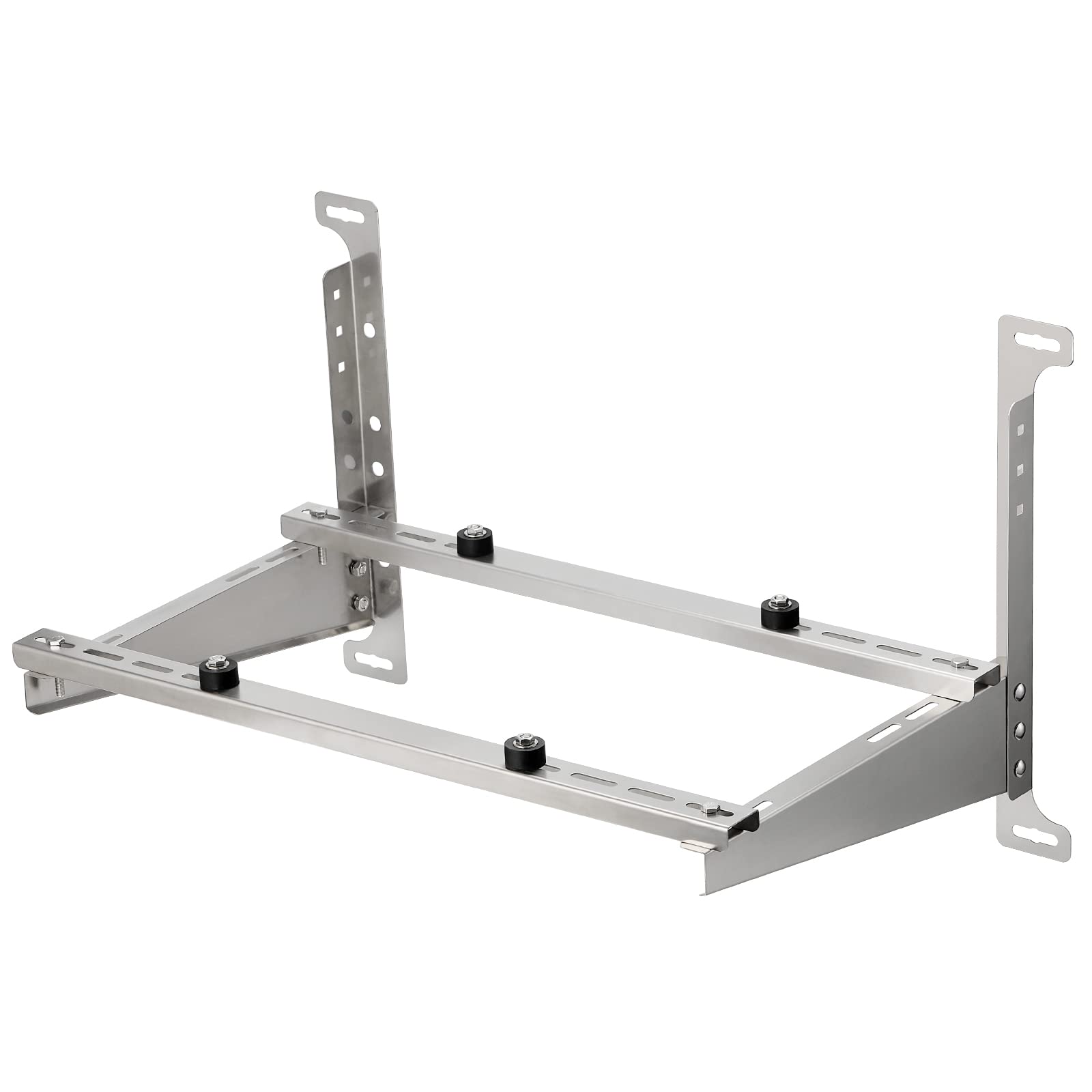 TURBRO Wall Mount Stand for Mini Split Ductless Air Conditioner Heat Pump System, Sturdy Aluminum Alloy Bracket, Support Condenser up to 440 lbs (7,000-24,000 BTU), 1 Pair