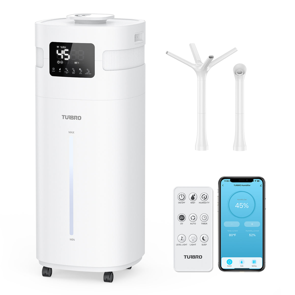 Humidifier For Rvs TURBRO RV AC: 15,000 BTU Cooling, 1,500W Heating, WiFi & Remote Control