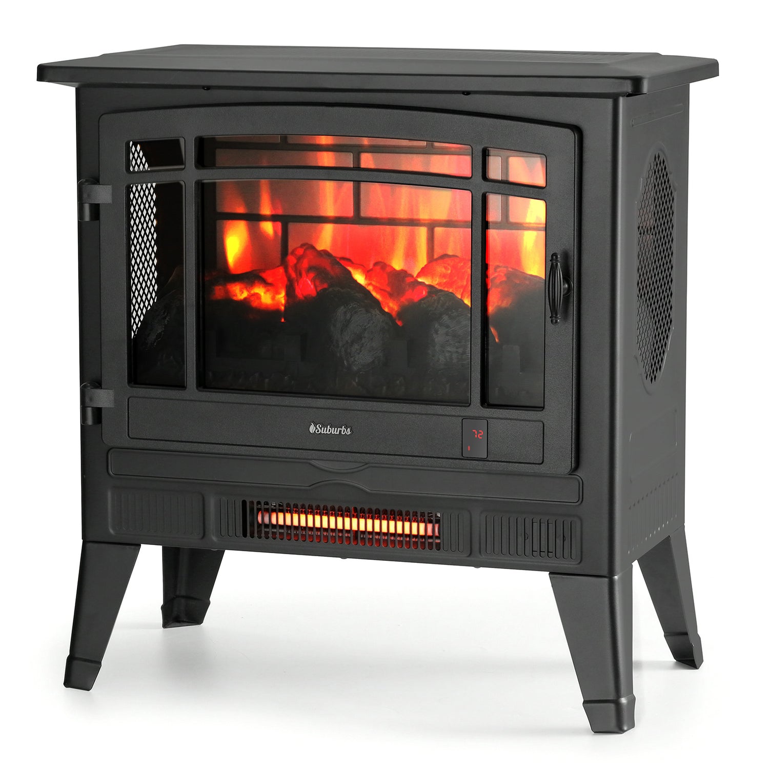 Open Box TURBRO Suburbs TS25 Electric Fireplace Infrared Heater
