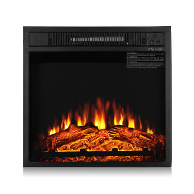 TURBRO Fireside FS18 Realistic Flames Electric Fireplace, Remote Control, 3 Adjustable Brightness Flames 