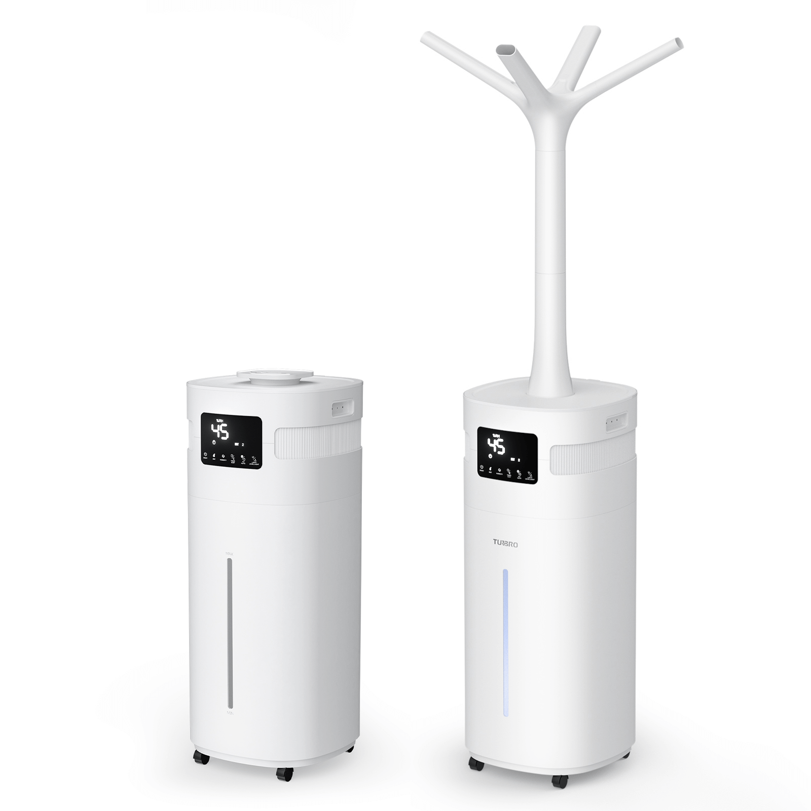 TURBRO Commercial Humidifier, 5.3Gal/20L Ultrasonic Air Vaporizer for Large Rooms up to 2000 Sq Ft, UV-C LED, Top Refill, with 360° Nozzle for Whole House, Office, Greenhouse, Plant, Greenland GLH20