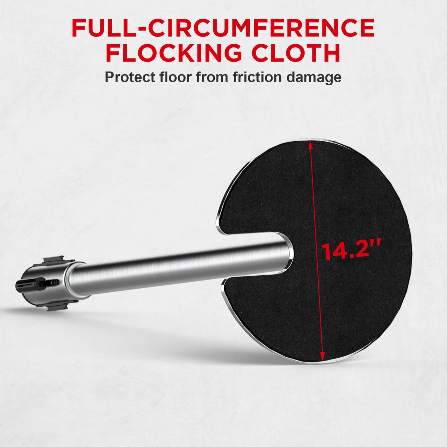 TURBRO Set of 2 Stanchion Retractable Barrier, 35.5-Inch Height, 6.5-Foot Nylon Belt with Secure Lock, Heavy Duty Stainless Steel, Easy Installation, Ideal for Industrial Commercial Lines